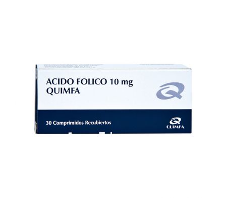 ACIDO FOLICO NOVOPHAR 10MG COMP. CAJA X 30