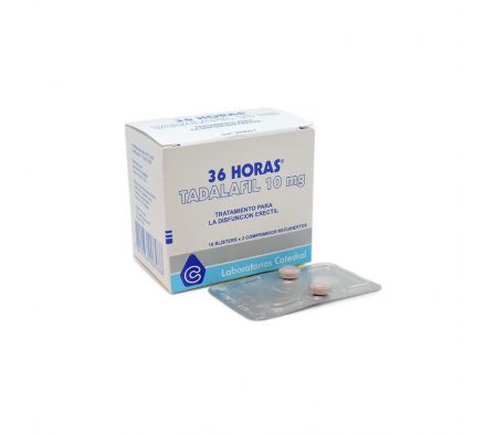 36 HORAS 10 MG TIRA X 2 COMPRIMID