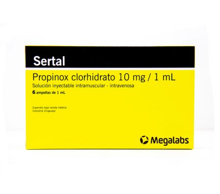 SERTAL 10MG/1ML ENDOV AMPOLLA X 6