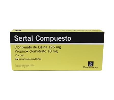 SERTAL COMPUESTO 10MG GRAG. CAJA X 10