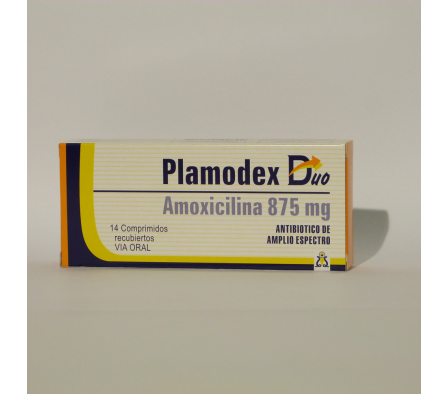 PLAMODEX DUO 875MG COMP. CAJA X 14