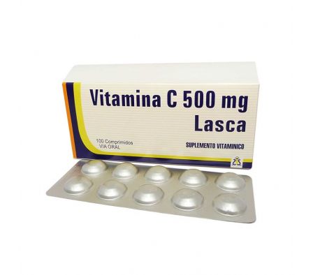 VITAMINA C 500 MG LASCA Tira x 10 Comp