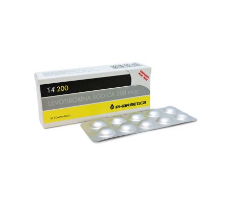 T4 200MCG TABL. CAJA X 50