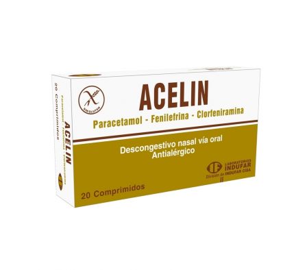 ACELIN 325MG/10MG COMP. CAJA X 20
