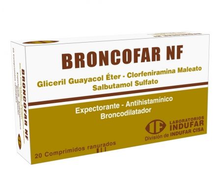 BRONCOFAR NF  CO-RV BLISTER X 20