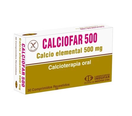 CALCIOFAR 500 MG CAJA X 30 COMPRIMIDOS