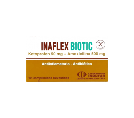 INAFLEX BIOTIC 4MG CAPS CAJA X 12