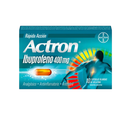 ACTRON 400 MG CAJA X 10 CAPSULAS BLANDAS