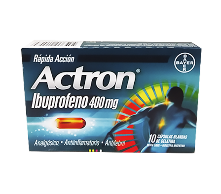 ACTRON 400 MG CAJA X 10 CAPSULAS BLANDAS