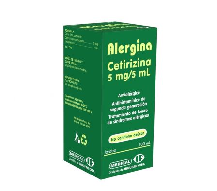 ALERGINA 5MG JARAB FRASCO X 100ML