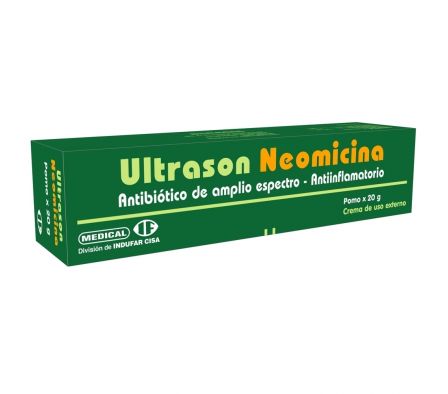 ULTRASON NEOMICINA 1MG CR-DR ENVASE X 20GR