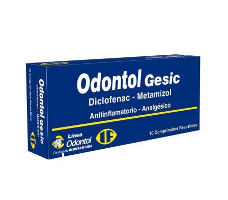ODONTOL GESIC EXHIBIDOR 50MG CO-RV BLISTER X 10