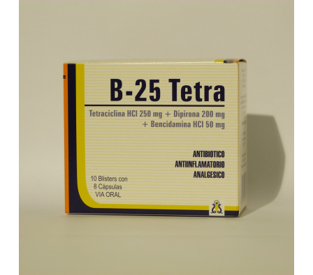 B-25 TETRA BLISTER X 8 CAPSULAS
