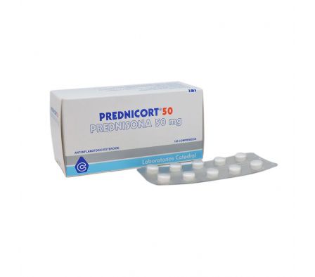 PREDNICORT 50MG (100) TIRA X 10 COMPR