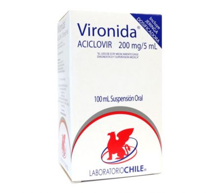 VIRONIDA 200MG/5ML SP-OR ENVASE X 100ML