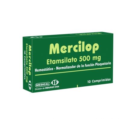 MERCILOP 500MG COMP. CAJA X 10