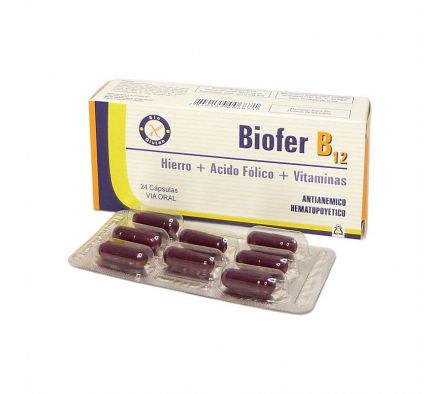 BIOFER B12 1MG CAPS CAJA X 24