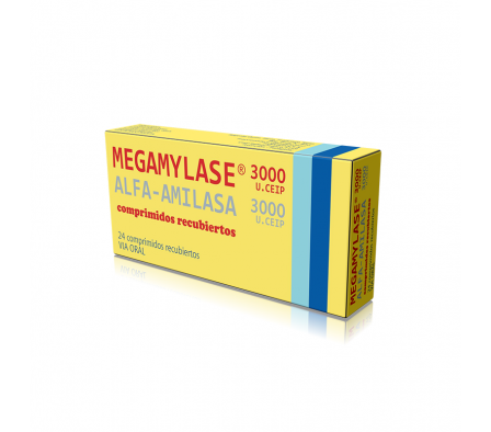 MEGAMYLASE 3000MG T-REC CAJA X 24