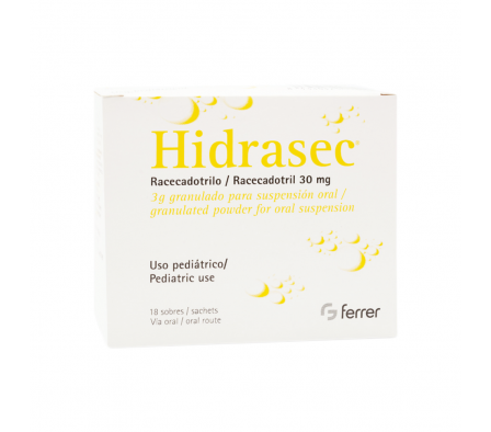 HIDRASEC NIÑOS 30MG PO-GR SOBRE X 18