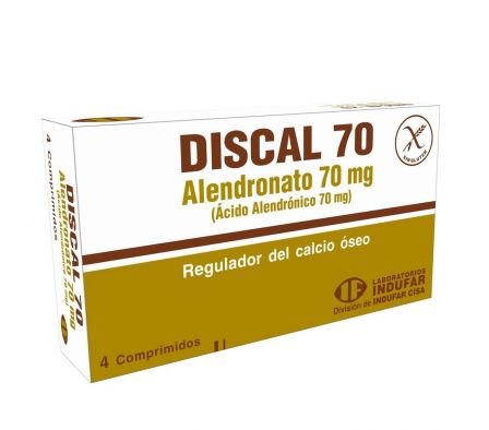 DISCAL 70MG TABL. CAJA X 4
