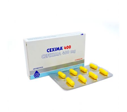 CEXIMA 400MG CAPS CAJA X 8