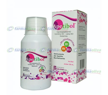 APETIBOL 400MG JARABE FRASCO X 120ML - ESTIMULADOR DEL APETITO