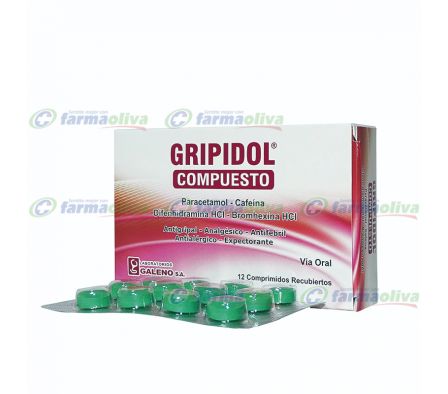 GRIPIDOL COMPUESTO 500MG CO-RV CAJA X 12