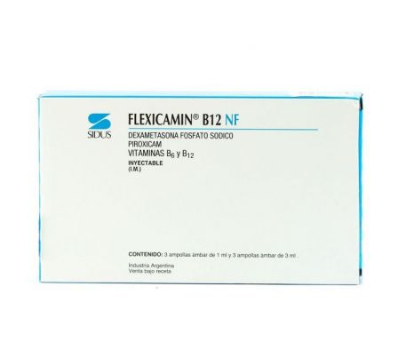 FLEXICAMIN B12 NF 2MG ENDOV AMPOLLA X 3 X 3 ML