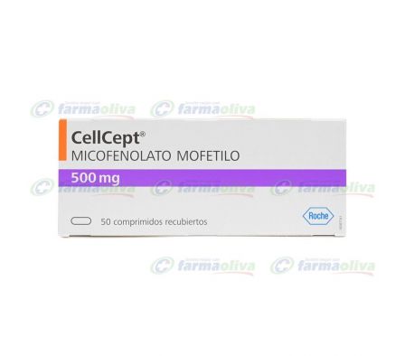 CELLCEPT 500 MG CAJA  X 50 COMPRIMIDOS RECUBIERTOS.