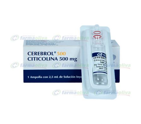 CEREBROL 500MG ENDOV AMPOLLA X 2.5ML