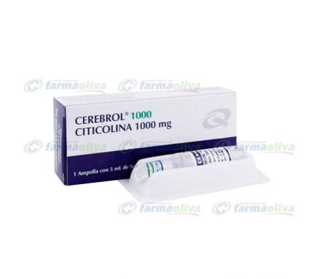 CEREBROL 1000MG ENDOV AMPOLLA X 5ML