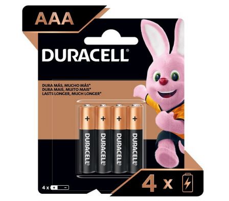 DURACEL PILAS 3A X 4 UNID. 2400 B 4