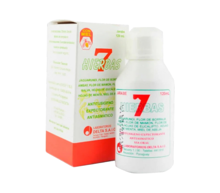 jarabe 7 hierbas 5gr jarab frasco x 120ml