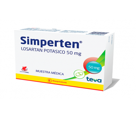 SIMPERTEN 50MG TABL. CAJA X 30