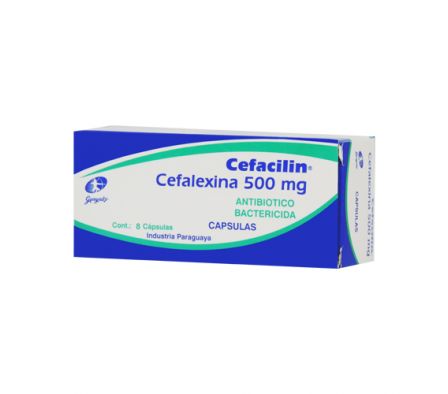 CEFACILIN 500MG TABL. CAJA X 8