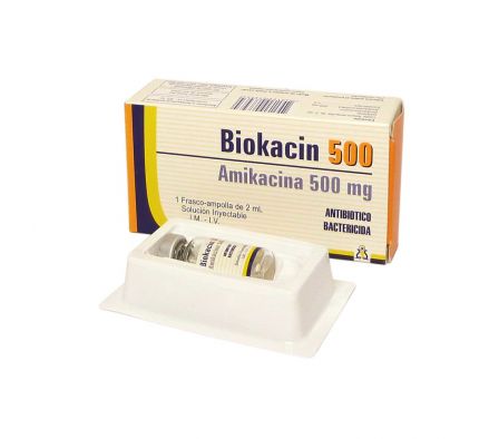 BIOKACIN 500MG ENDOV AMPOLLA X 2ML