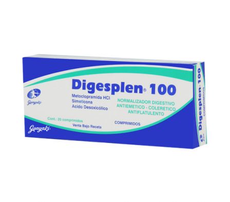 DIGESPLEN 100 2.5MG TABL. CAJA X 20