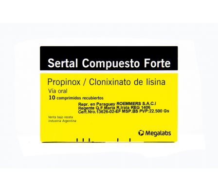 SERTAL COMPUESTO FUERTE  COMP. CAJA X 10