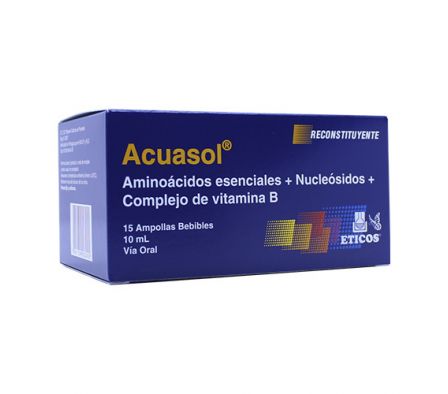 ACUASOL SOL. BEB.  AMP-B CAJA X 15