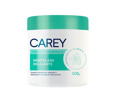 CAREY CREMA PARA MASAJES MENTOL 500 GR.