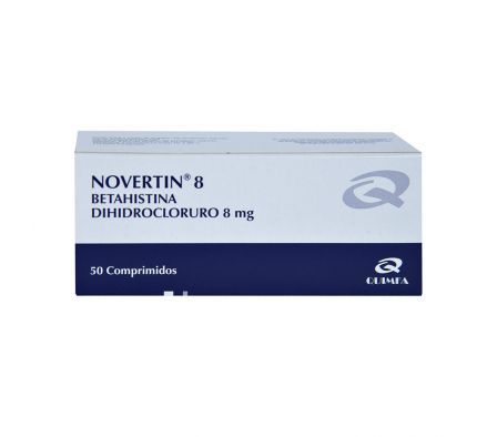 NOVERTIN 8MG TABL. CAJA X 50