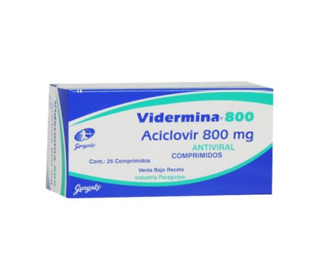 VIDERMINA 800MG COMP. CAJA X 25