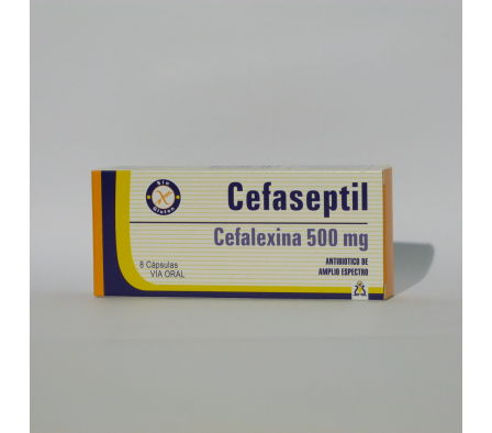 CEFASEPTIL 500MG CAPS CAJA X 8