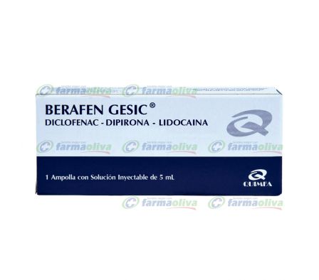 BERAFEN GESIC 50MG INTR. AMPOLLA X 5ML