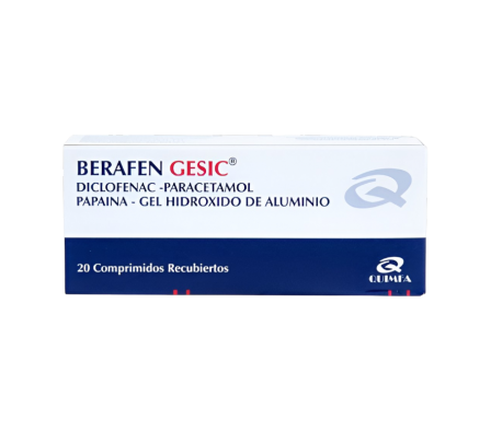 BERAFEN GESIC 50MG CO-RV CAJA X 20