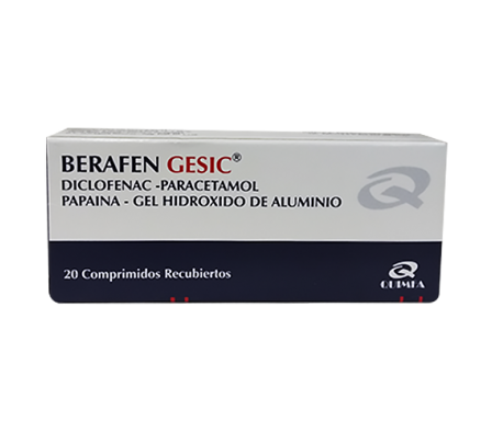 BERAFEN GESIC 50MG CO-RV CAJA X 20