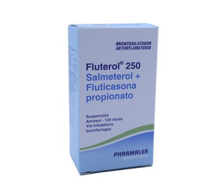 FLUTEROL 250MG AER-B ENVASE X 120 DOSIS