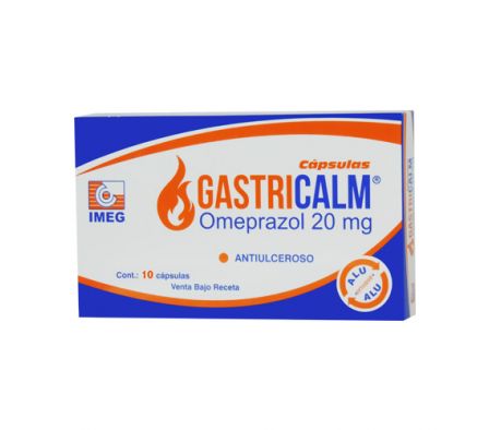 GASTRICALM 20MG CAPS CAJA X 10