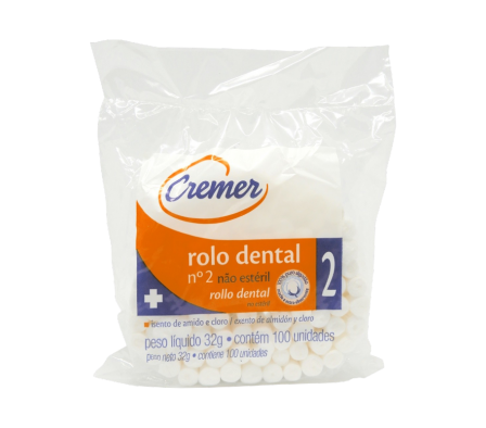 cremer rollo dental x 100 unidades