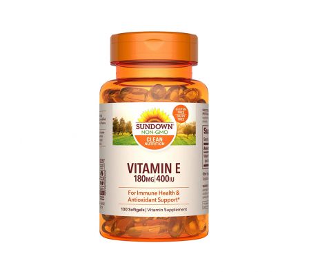 SUNDOWN VIT E400 ACID. FOLIC 400UI CAPS FRASCO X 100